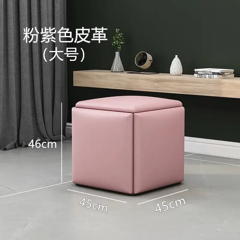 Multifunctional Sofa Stool Iron Foldable Living Room Furniture Home Rubik's Cube