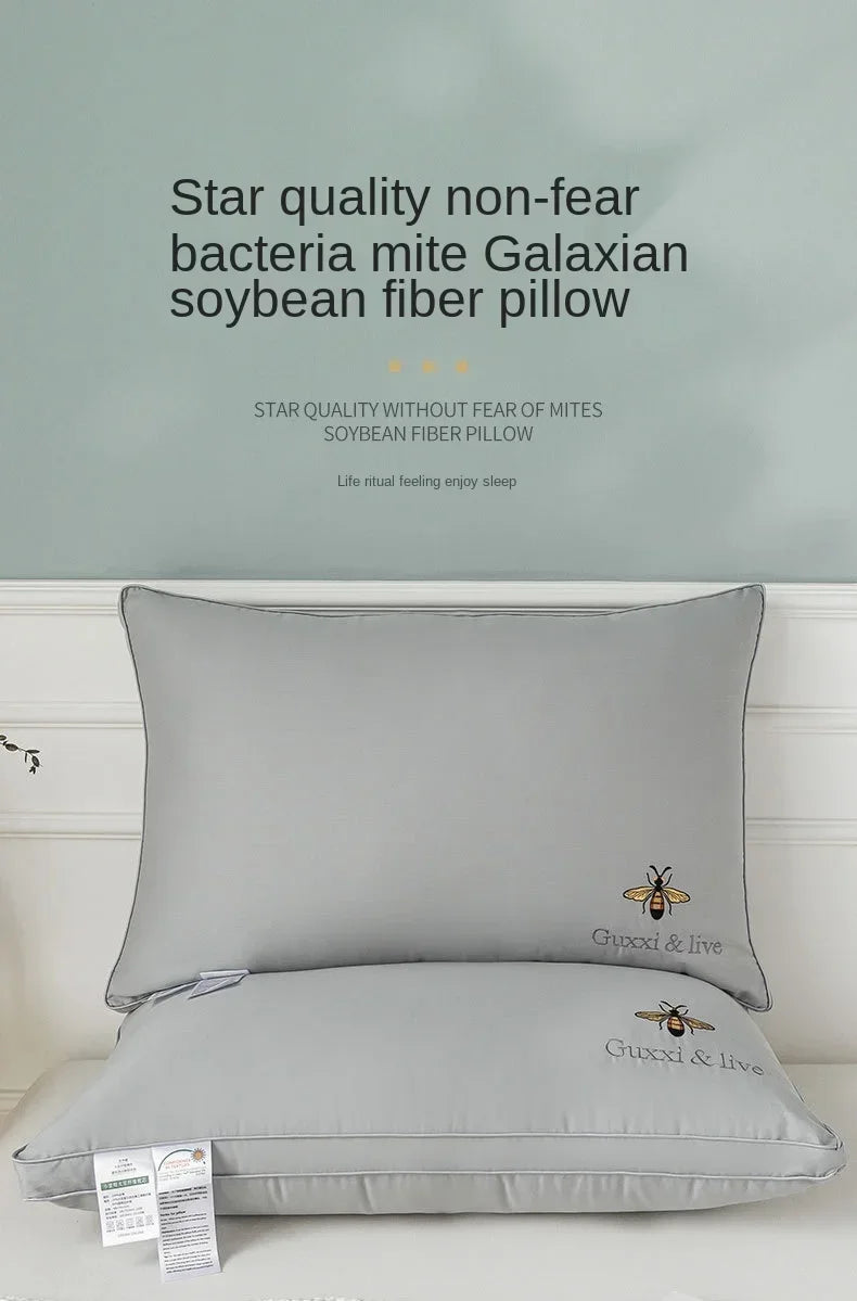 100% Cotton Soy Fiber Pillow Core Cotton Washable Pillows Grade A Low Pillow