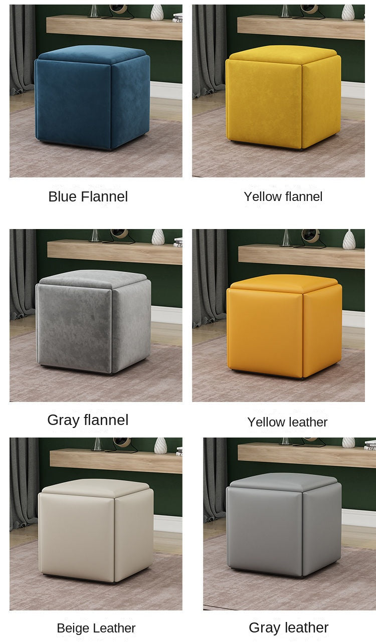 Multifunctional Sofa Stool Iron Foldable Living Room Furniture Home Rubik's Cube