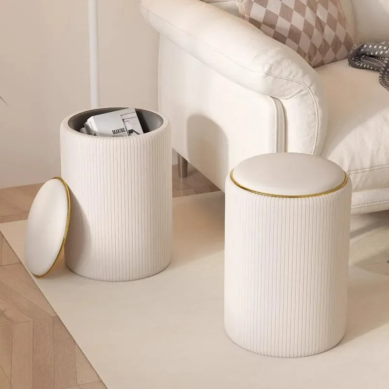 Bedroom Furniture Cream wind storage makeup stool vanity chair vanity stool