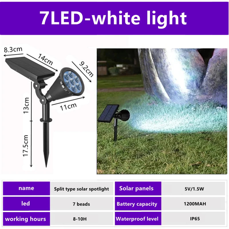 Unique Design 18 Led Rgb Spot Light Waterproof Garden Led Solar Stake