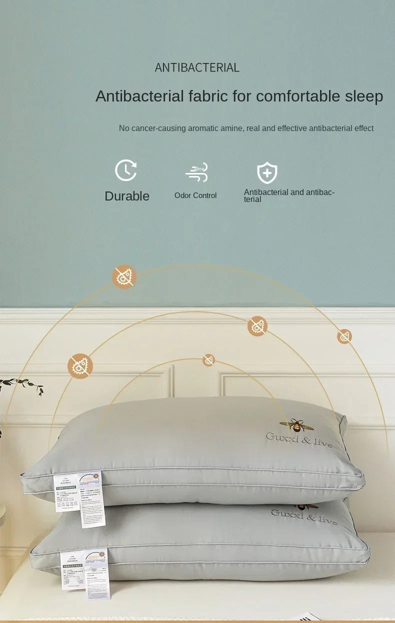 100% Cotton Soy Fiber Pillow Core Cotton Washable Pillows Grade A Low Pillow