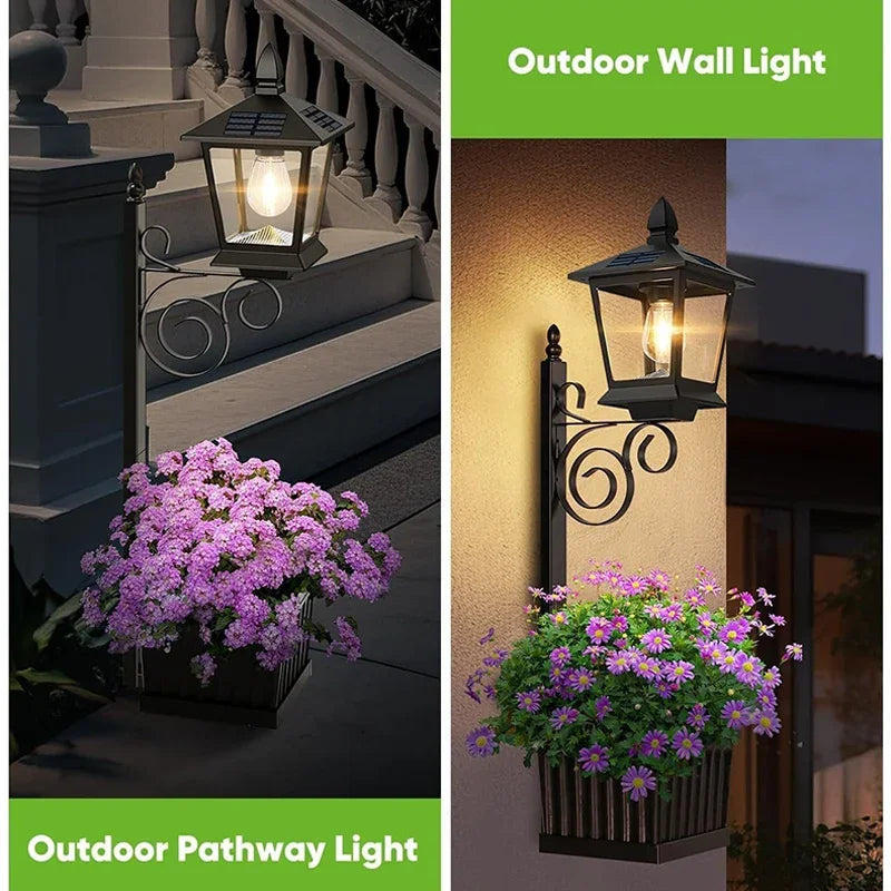 Solar Lamp Post Light with Planter Solar Light Planter Solar Planter Lights Outdoor