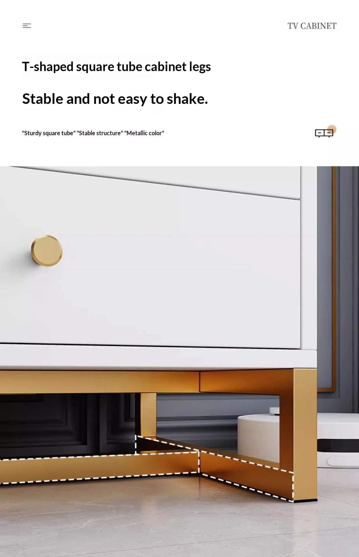 Modern Floor Standing TV Stand Cabinet Storage Console Living Room Tv Stand