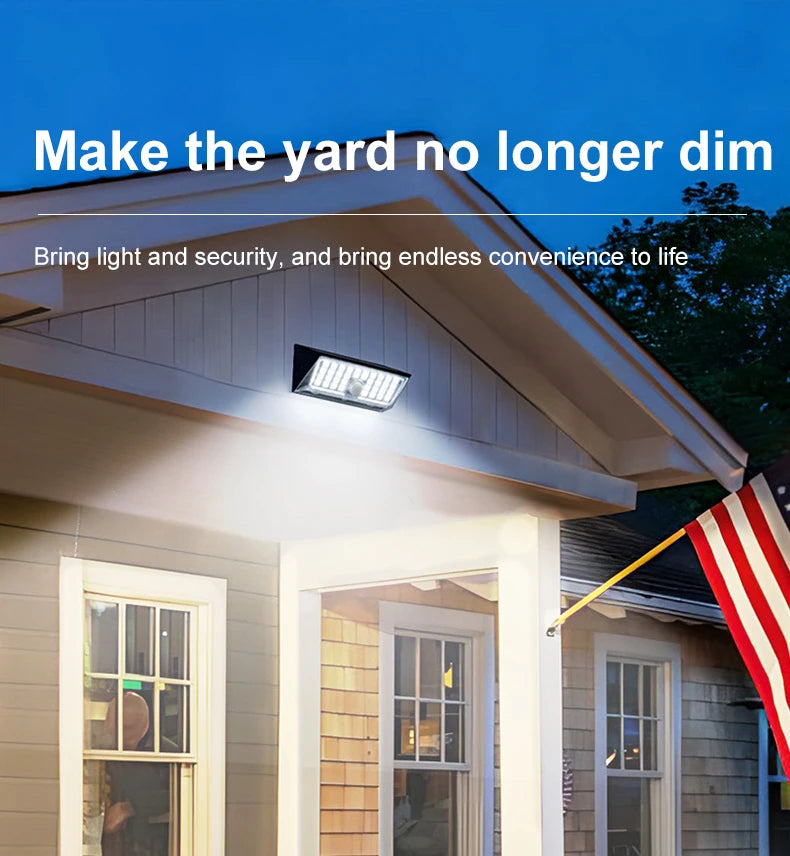 Solar Lighting Wall Light Super Bright 38 Led Motion Sensor Wall Lamp